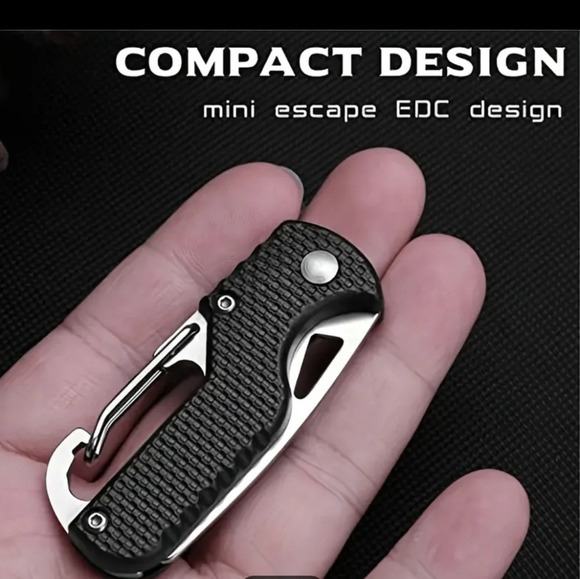 Small multi function cutter tool, keychain box package opener seatbelt emergency - Picture 2 of 12